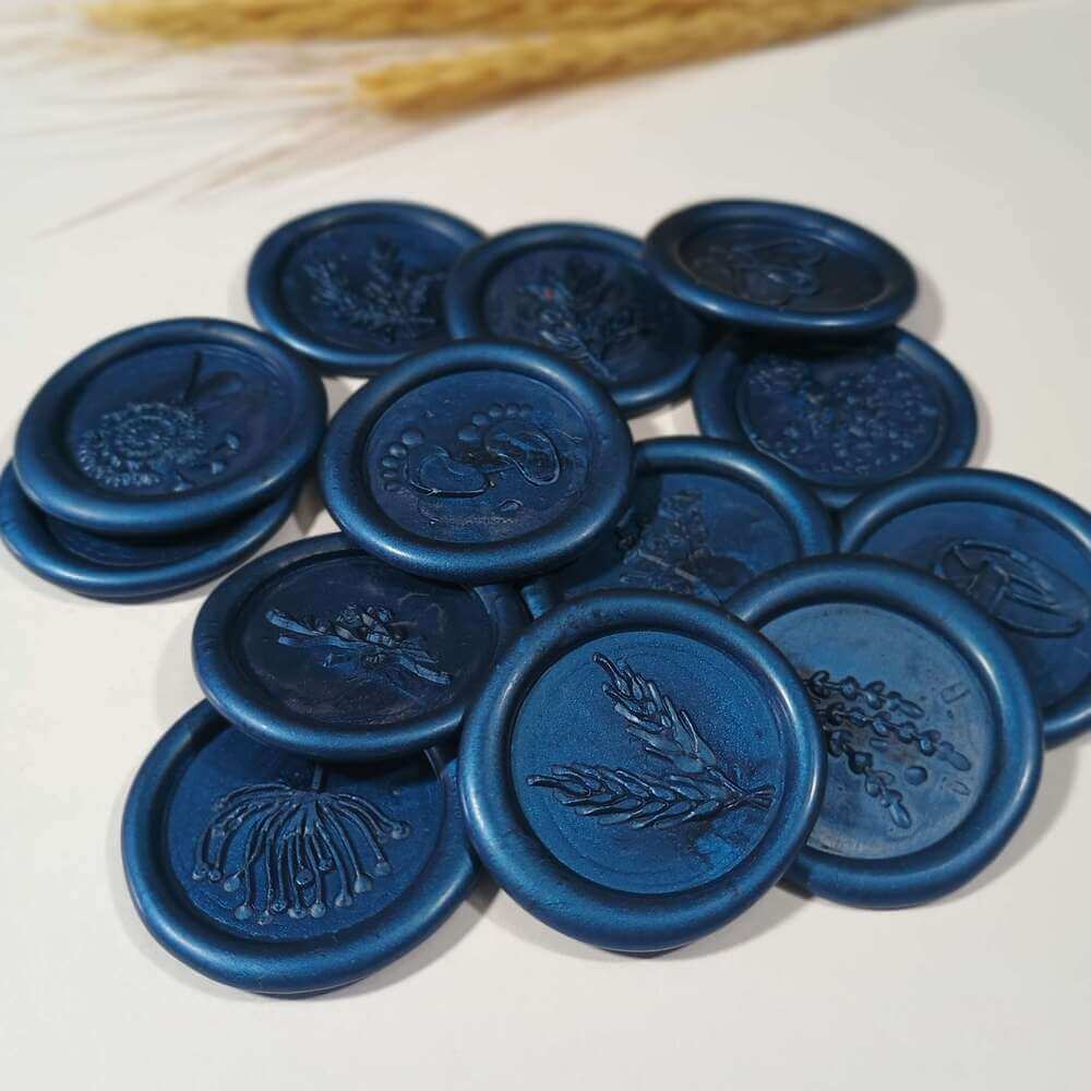 Lacre de Cera Azul Escuro