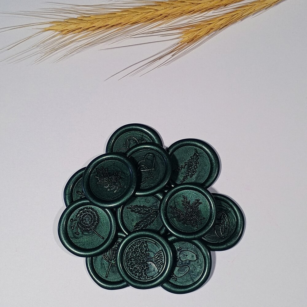 Lacre de Cera Verde Escuro